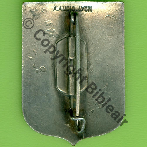 54.1  1940.42 GBA.I.54  A.AUGIS LYON 1Li centree Bol fenetre allonge rectangle Dos ARGENTE lisse irreg Src.Y.GENTY 321Eur(x3) 